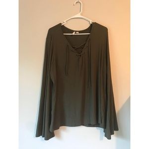 Cato Olive green long sleeve shirt